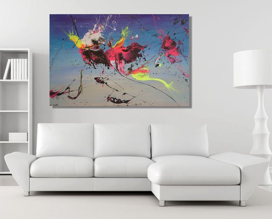 Kite Battle (Spirits Of Skies 150010) (150 x 100 cm) XXXL (40 x 60 inches)
