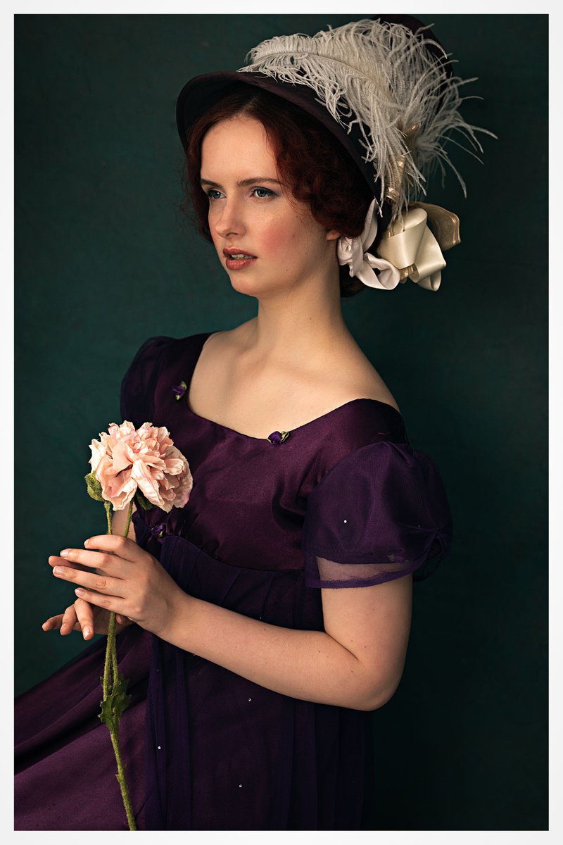 The Pretend Ingenue Portrait of a Young Woman, Feminine Wall Art Print, Regency inspired h... by Rachel Vogeleisen