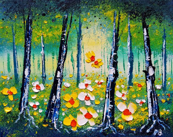 "Buttercup Forest & Flowers in Love"