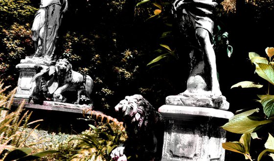 Statues in Tropical Garden
