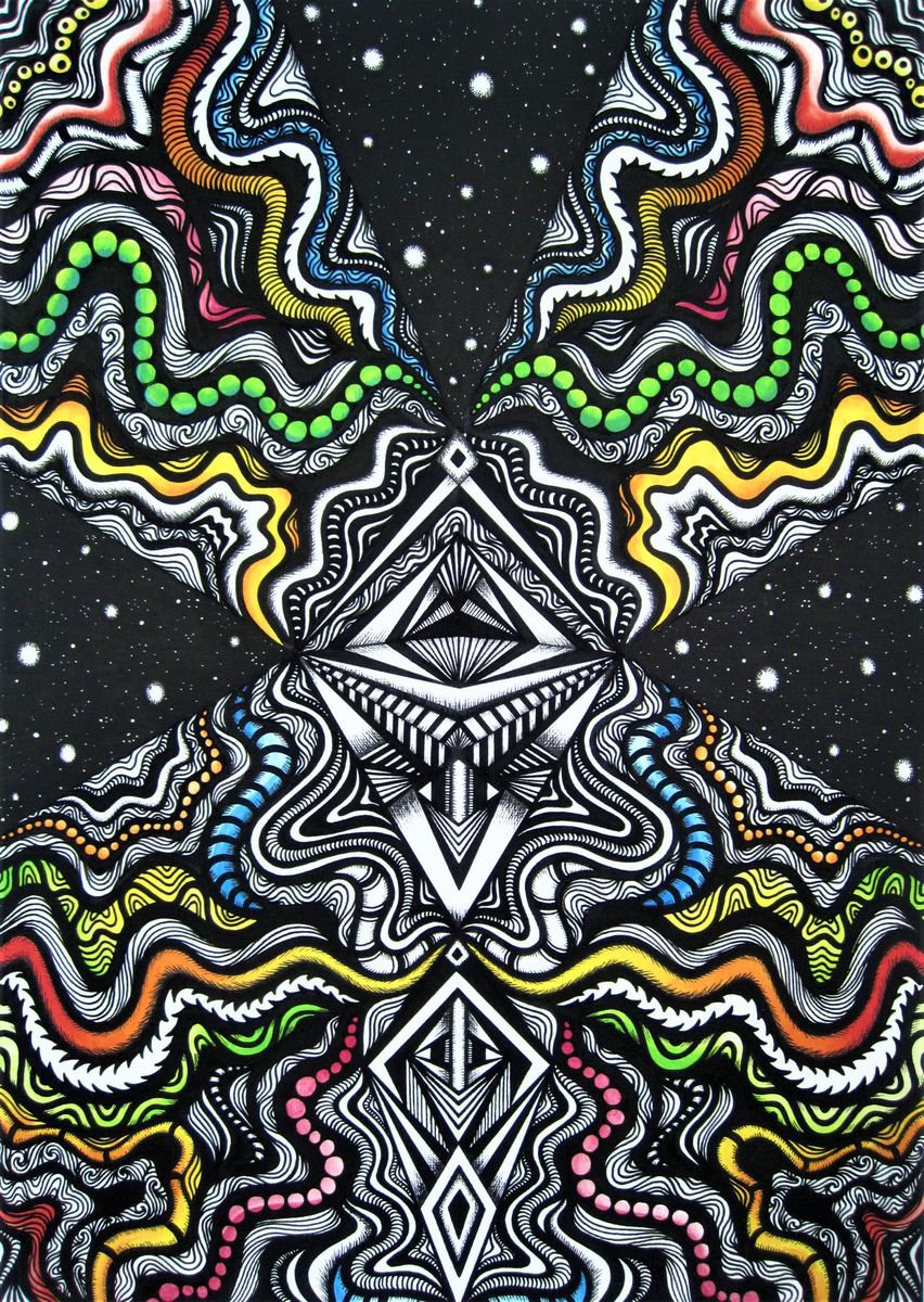 Space Energy - 30x42cm by Jodie Smallwood