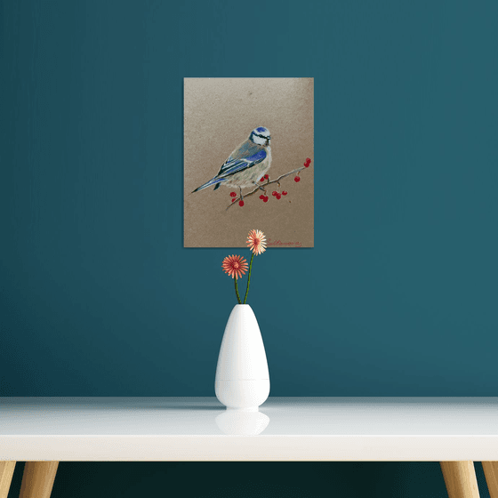 Bird with berries 2