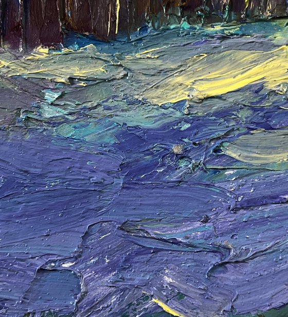 Winter Night in the Village