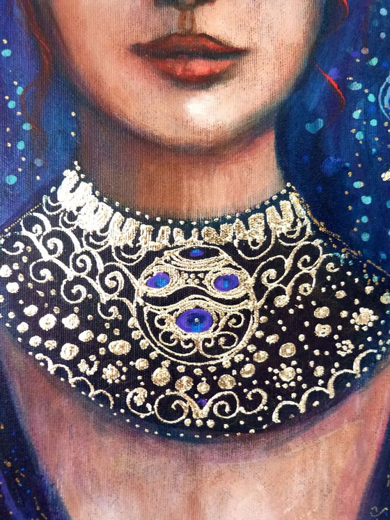 The blue Mystery, a tribute to Klimt.