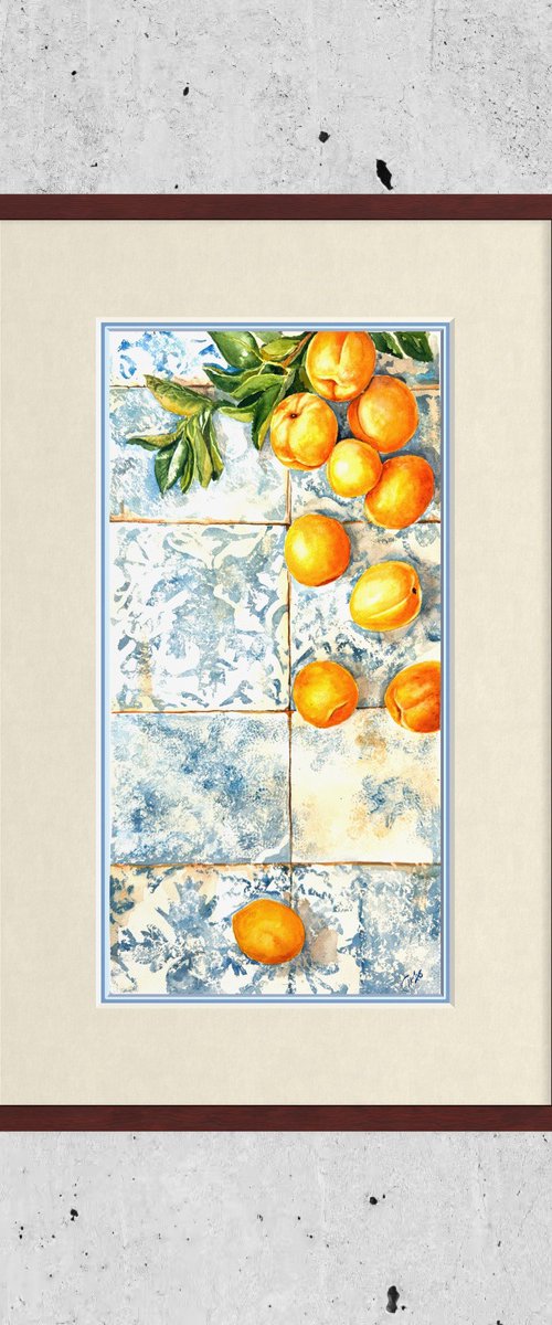 Portuguese Harvest – Golden Apricots by Irina Kurganskaya