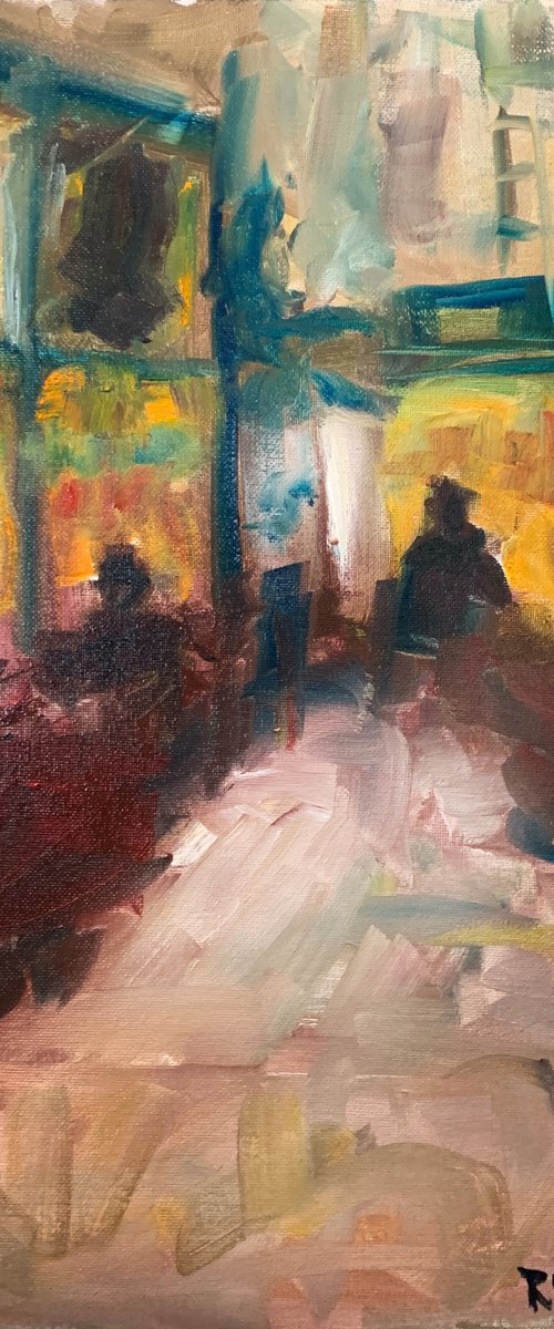 Cafe in Paris study by Ryan  Louder