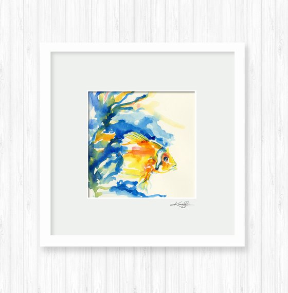 Yellow Fish - Watercolor art by Kathy Morton Stanion