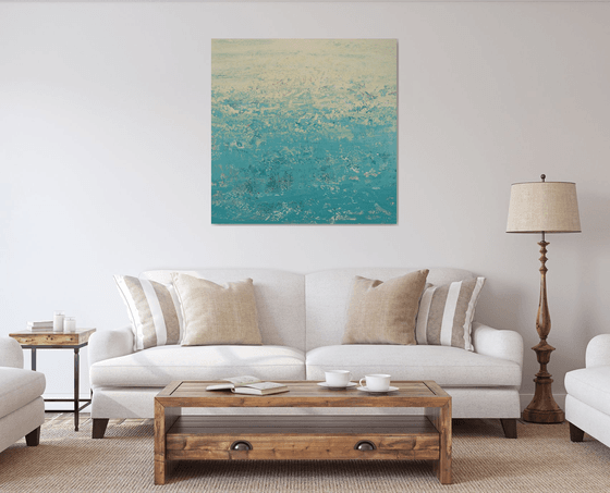 Soft Teal Yellow - Seascape