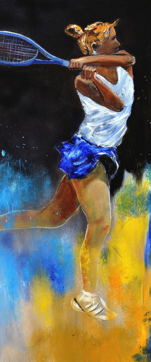 Playing tennis -57 by Pol Henry Ledent