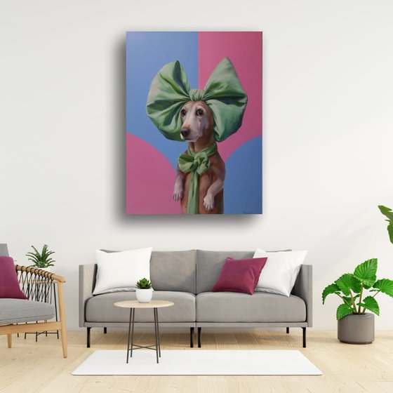 "Lady with a bow"