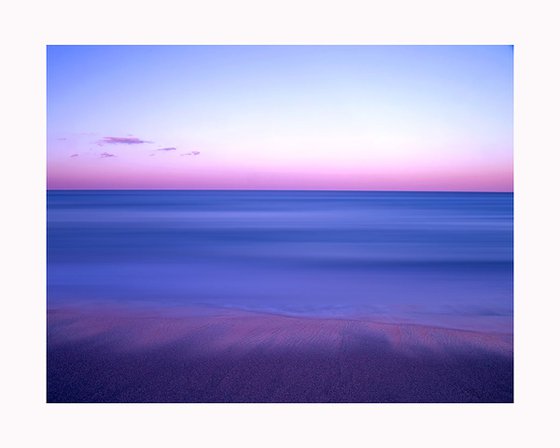 South Beach Purple Haze Abstract Seascape Fine Art Photography Print by Roman Gerardo