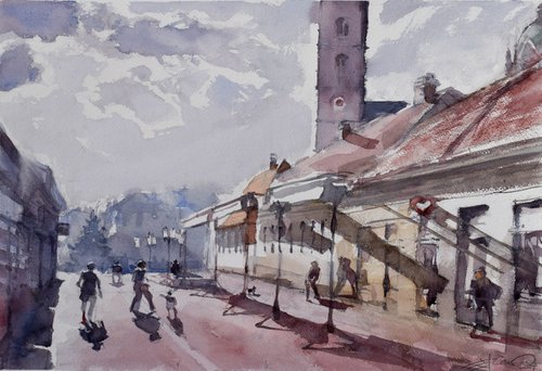 Hometown ...2024 by Goran Žigolić Watercolors
