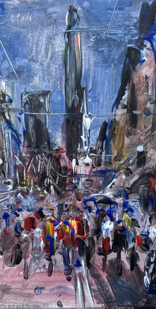 Bologna abstract evening by Altin Furxhi