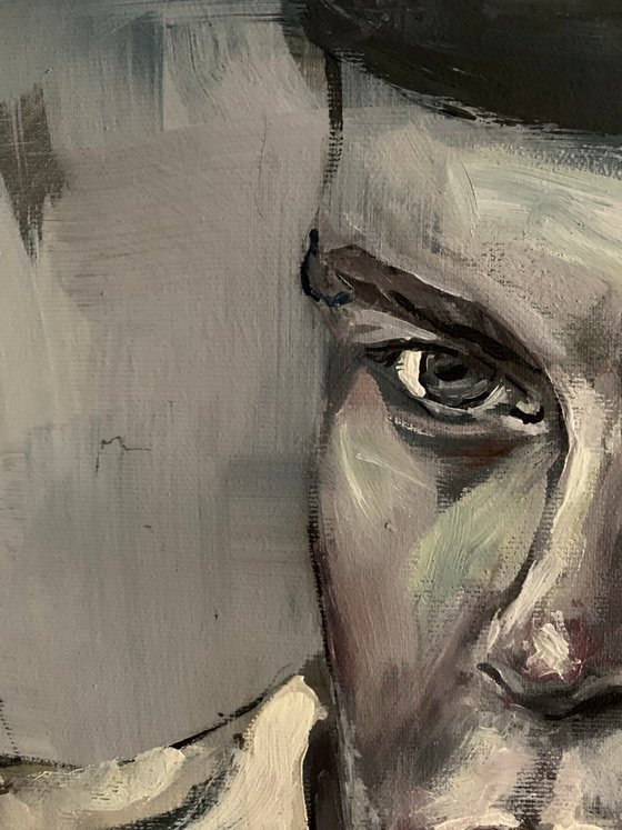 Male figure portrait sailor painting