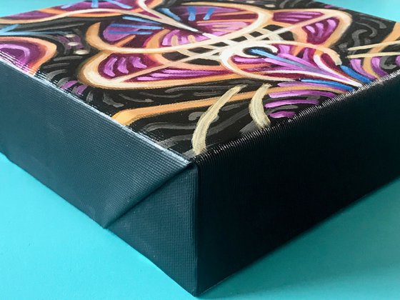 ENERGY 7202 abstract painting on 3D 6cm !!! canvas