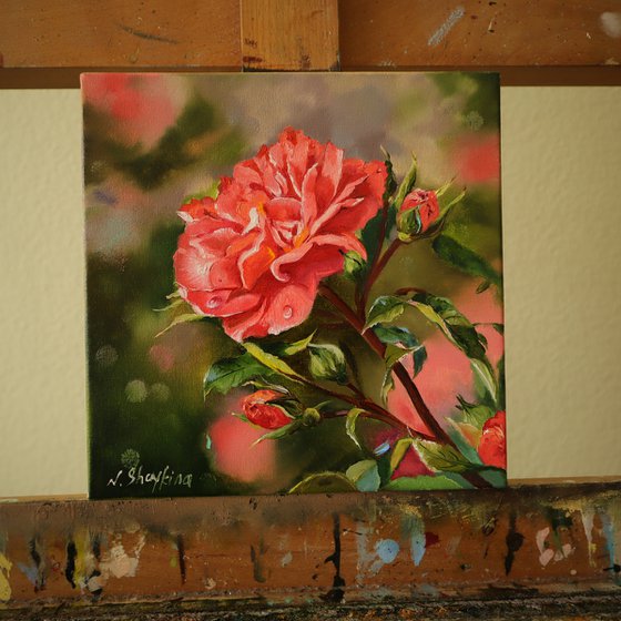 Rose Painting Floral Botanical