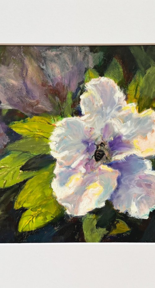 Bee On Azalea Flower by Tatyana Fogarty