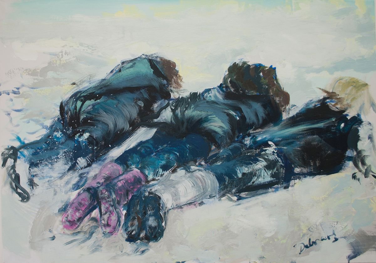 On the snow by Agnieszka Dabrowska
