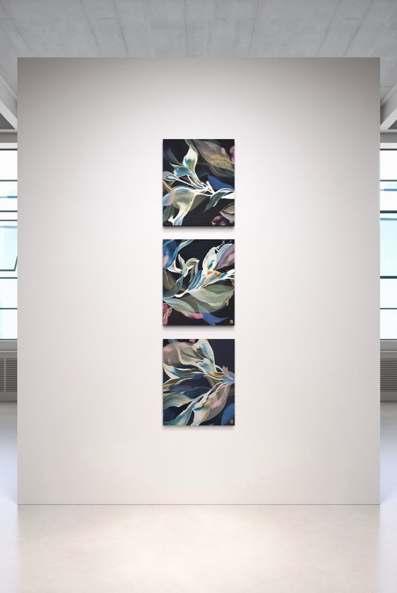 A Verdant Scene II Triptych
