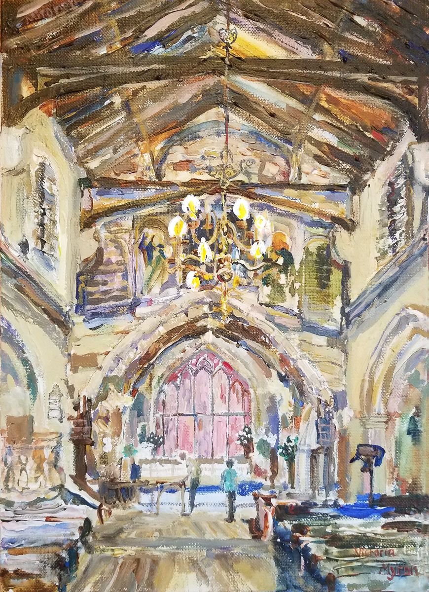 Inside the Church on The Hill. by Victoria Mironenko Myron