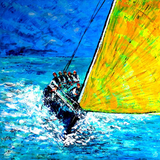 Marine Venture II ( 40 "x 40" 102 x 102 cm )