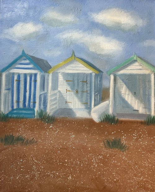 Beach huts by Mary Stubberfield