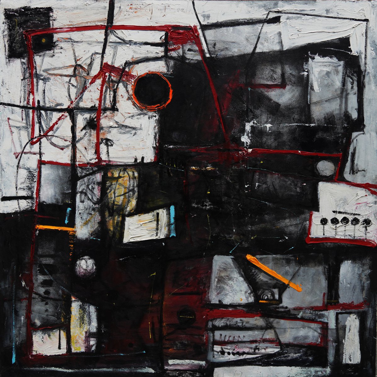 Abstract-10(150x150cm, oil painting) by Ararat Aleksanyan