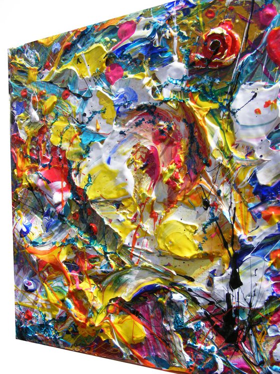 Pop art abstract art - "Indulgence #1"