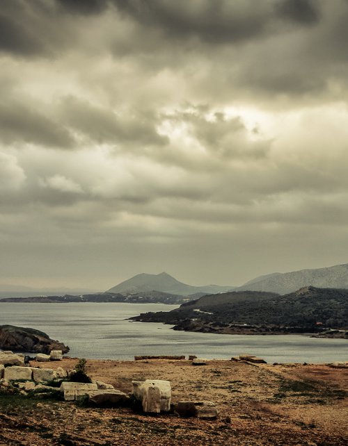 Sky above Capo Sunio by Gudzovsky