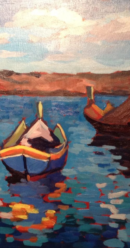 Maltese Boats 1 by Edward  Abela