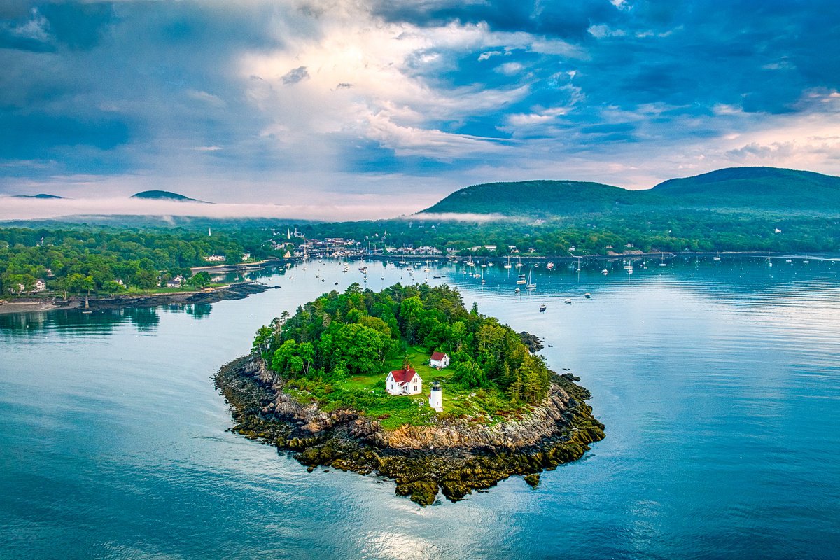 Photograph , Curtis Island Light, Camden Harbor By Francois De Melogue, 25 X 17, Artwork For Sale On Artfinder
