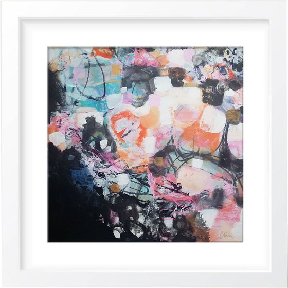 Dream a little - Framed and ready to hang - original abstract painting