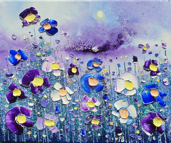 "Violet Skies & Flowers in Love"