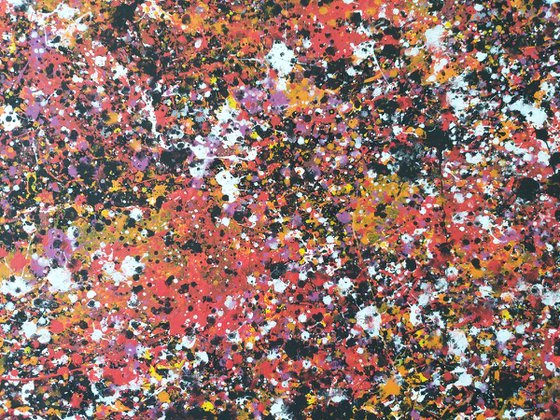 Abstract JACKSON POLLOCK style acrylic by M.Y.