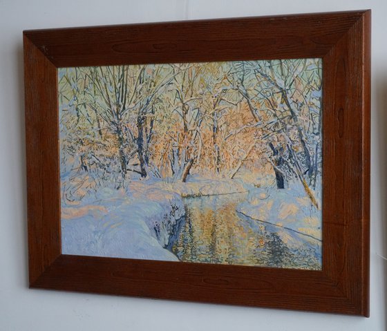 A sunny day on the Chertanovka River