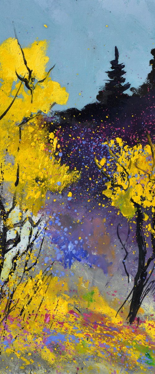 Two yellow trees - 453190 by Pol Henry Ledent