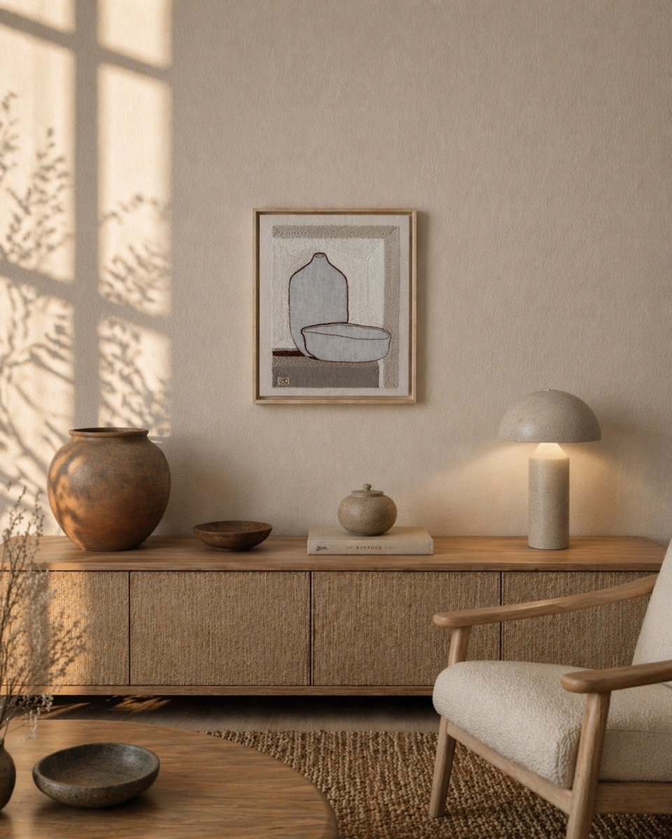 Geometric Relief , Vase Composition Xiv