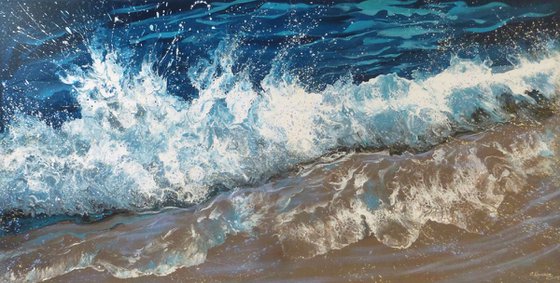 “Ocean waves” Extra Large Painting