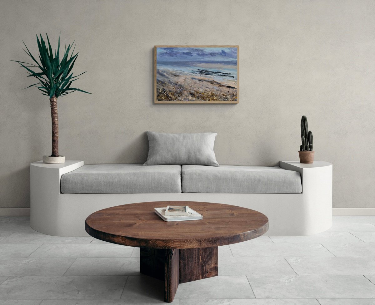 Abstract Landscape Acrylic Painting By Nikki Wheeler, 30 X 20", Late Light, Original Artwork