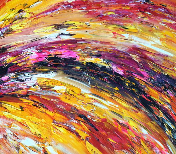 Yellow Red Abstraction E 5