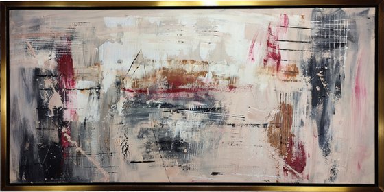 large abstract painting-120x60-cm-framed-title-c688