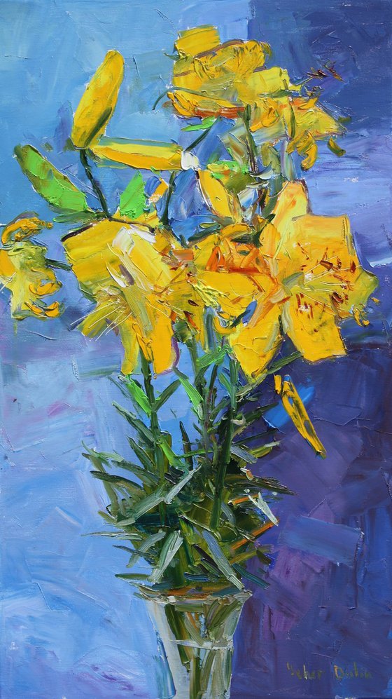 " Yellow lilies "