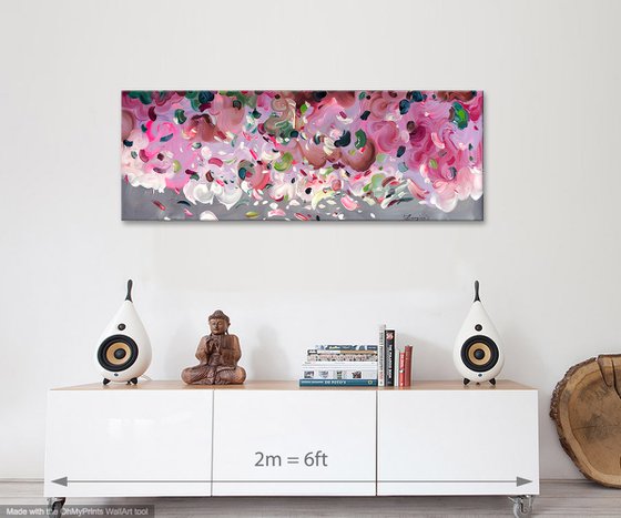 'Peonies' - 60x20"