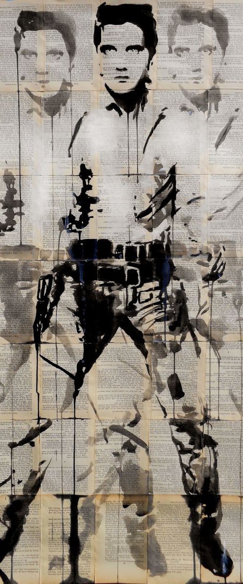 Elvis - after Andy by Loui Jover