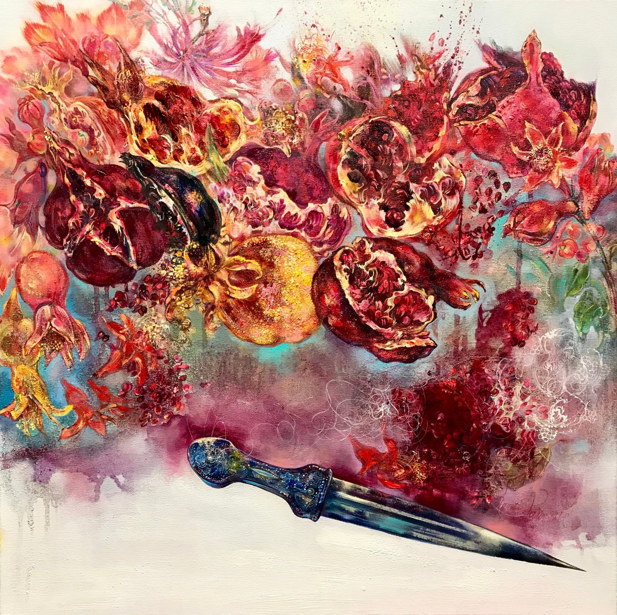 -The Pomegranate Colour-? II (Inspired by Sergei Parajanov) by Karine Paronyanc