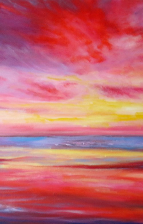 Vivid Sunset by Maureen Greenwood