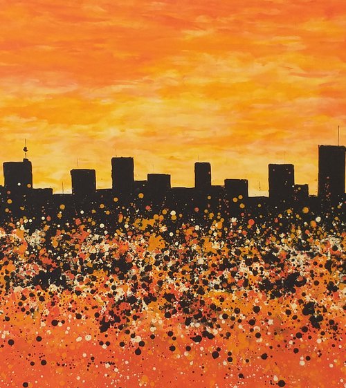 «  Sunset in New York » by M.Y. by Max Yaskin