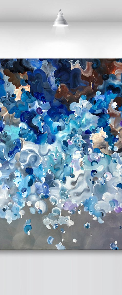 'Oceanum irides II' - 72x48" by Tatiana Georgieva