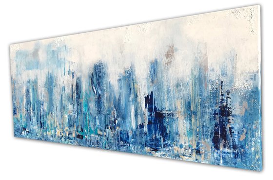 sky scratches blue (150 x 60 cm) Dee Brown