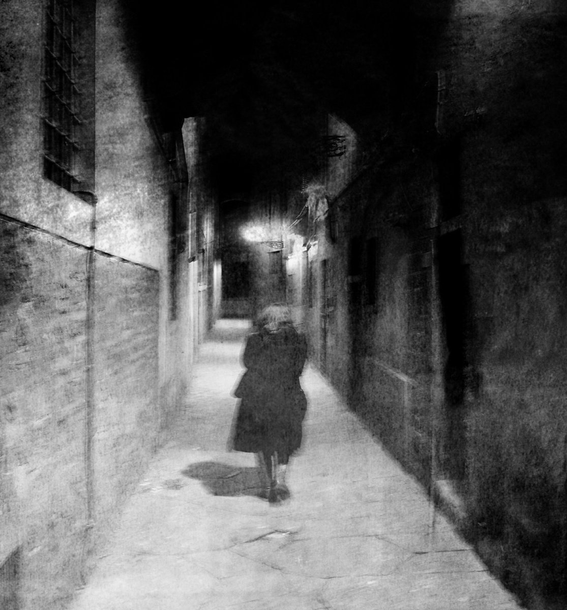 Surrealistic Portrait Photograph By Philippe Berthier, 24 X 26", Mon Chez Moi...la Nuit..., Original Artwork